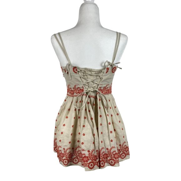 Anthropologie Lithe Linen Sandalwood Blouse Beige - Picture 2 of 11